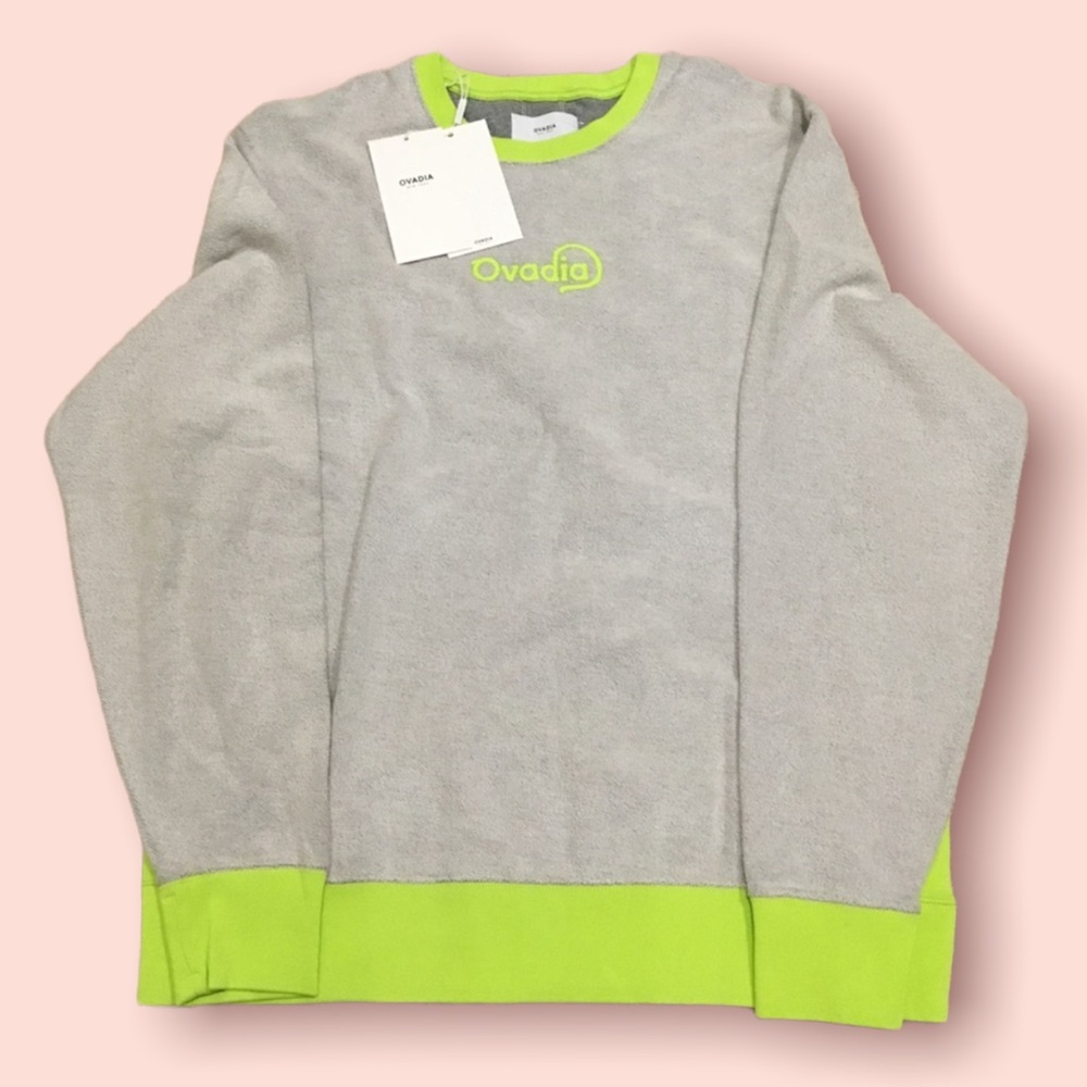 Ovadia New York Mens Sweatshirt (Gray/Yellow)